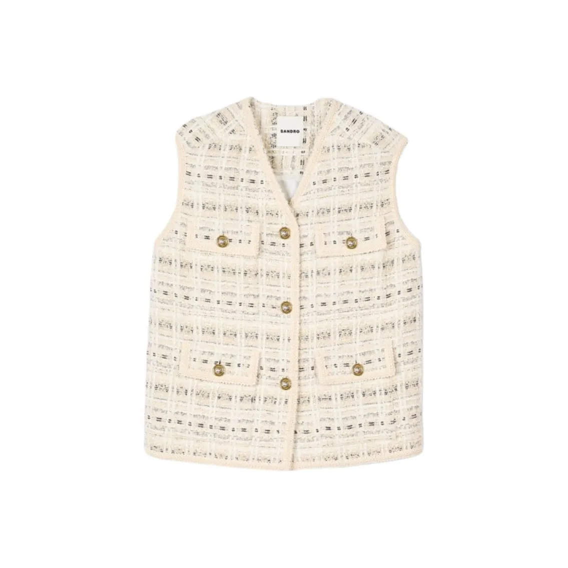 Sandro Tweed Gilet