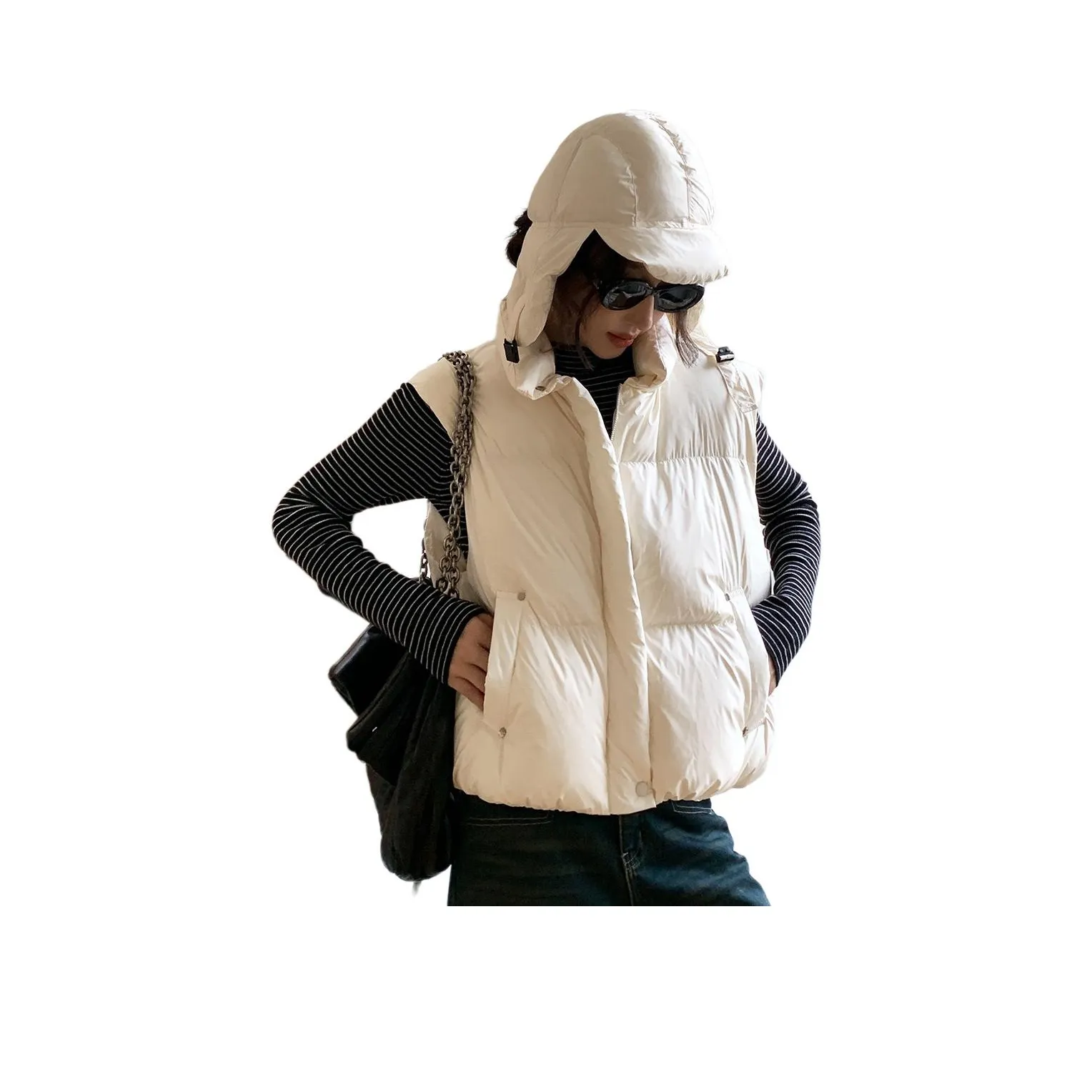 NANING9 Абрикос Женские Жилеты