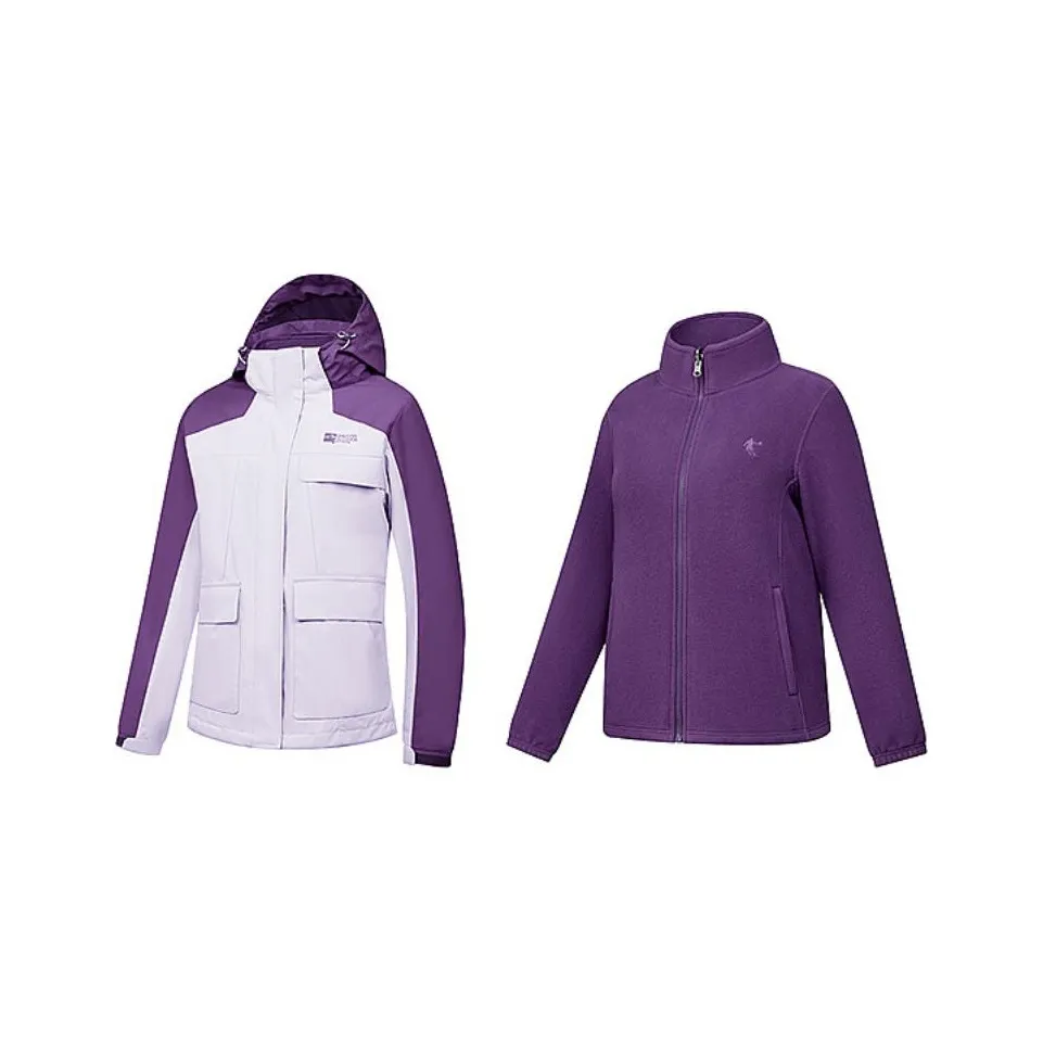 QIAODAN Тренчкот Женский Рассветный Фиолетовый Орхидейный Фиолетовый