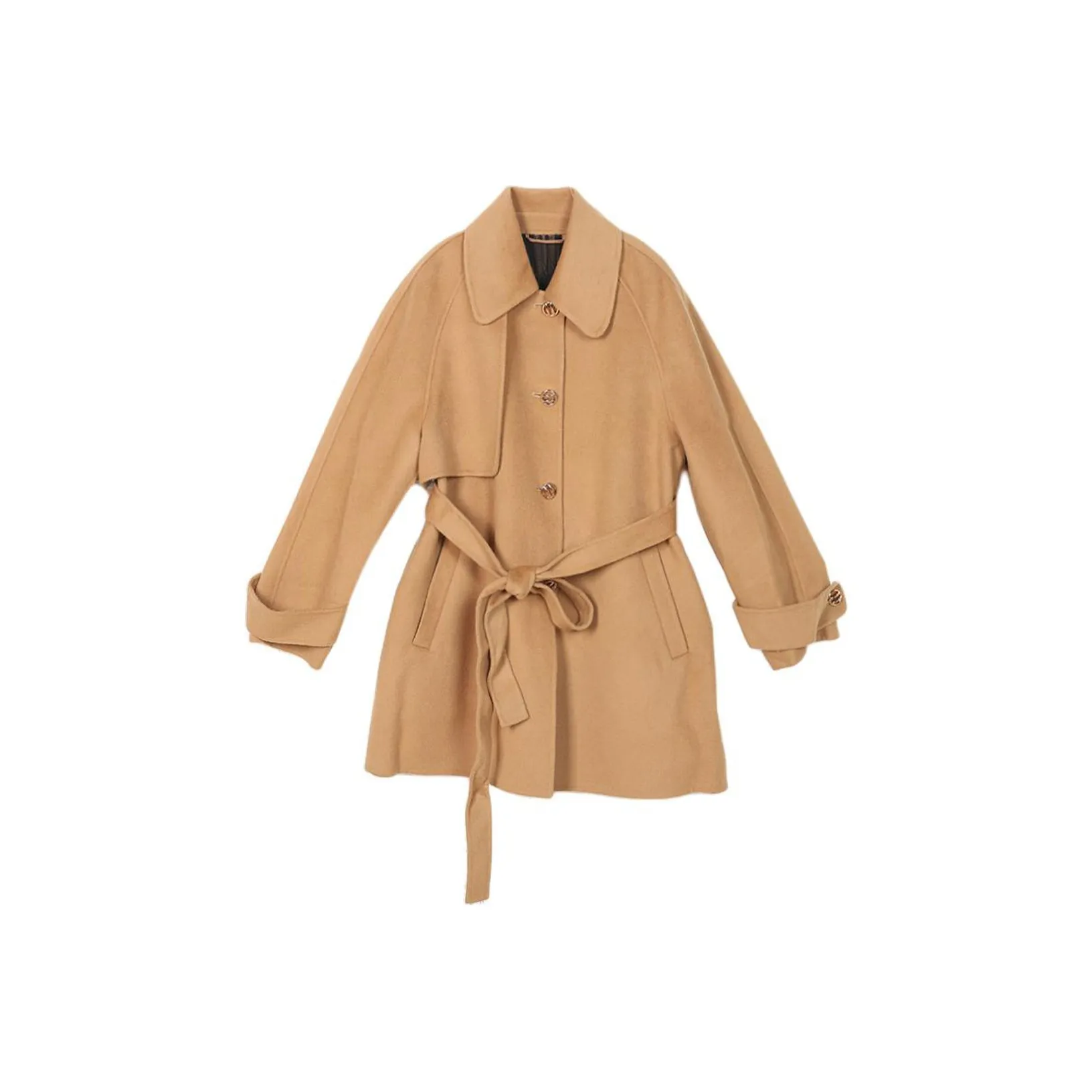 E.BECKY Верблюжий Женское Пальто