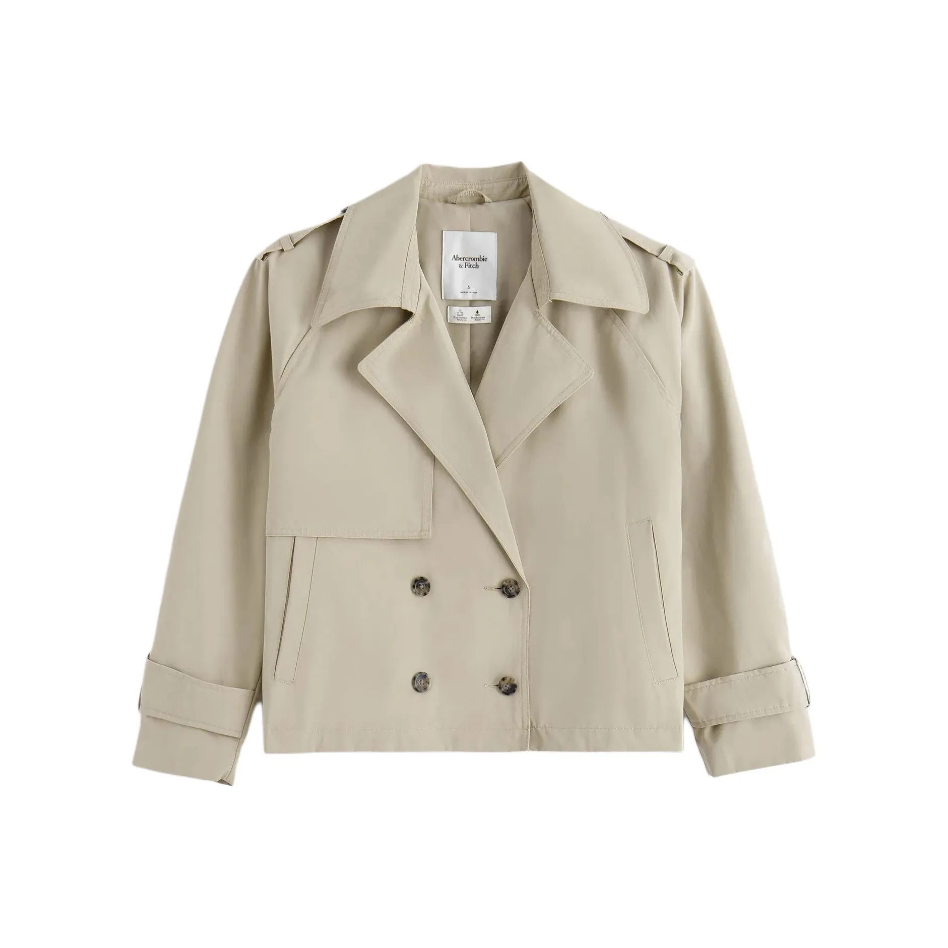 Abercrombie＆Fitch Тренчкот Женский Хаки