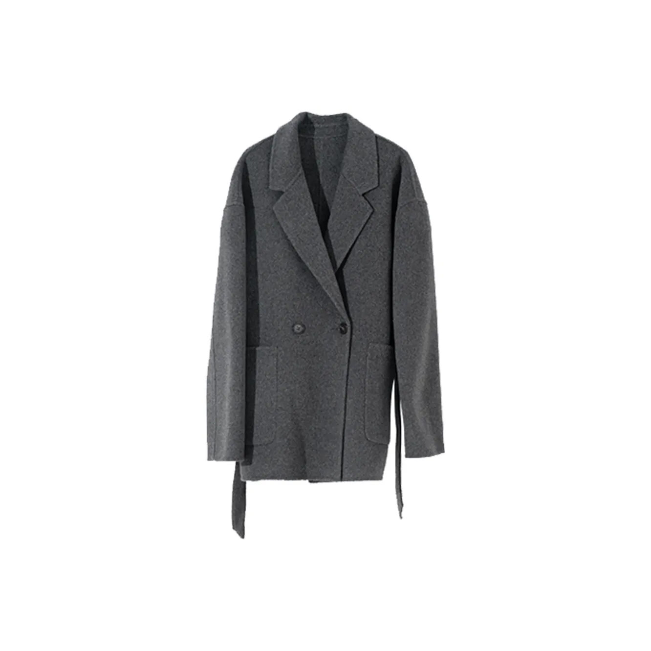 ZIMO Темно-серое Женское Пальто