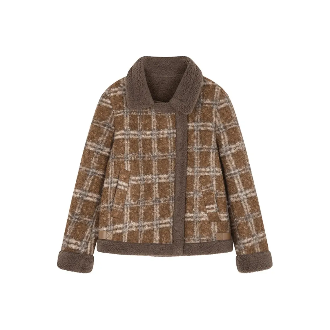 IHIMI Вельвет Feel Пальто Женское Цвет Дубовый Коричневый