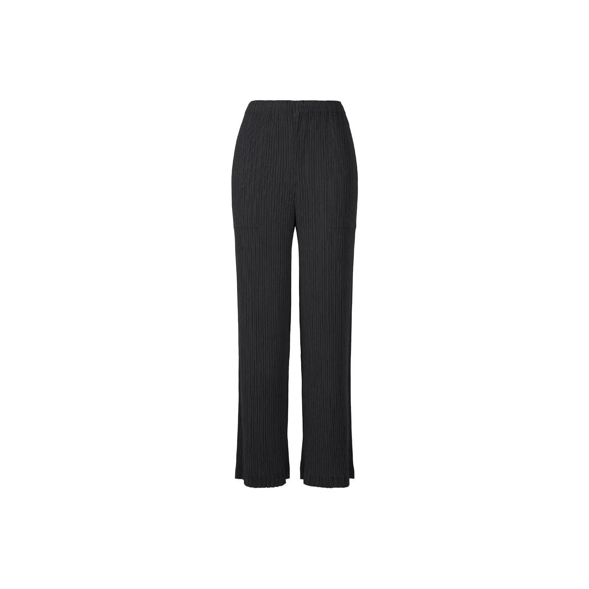 ISSEY MIYAKE Hatching Pleated Straight Trousers