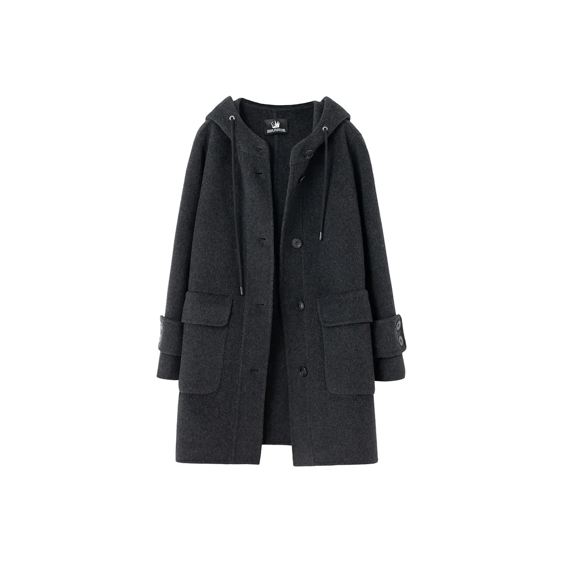 SOON FLOWER Coats Women's Black Gray Color