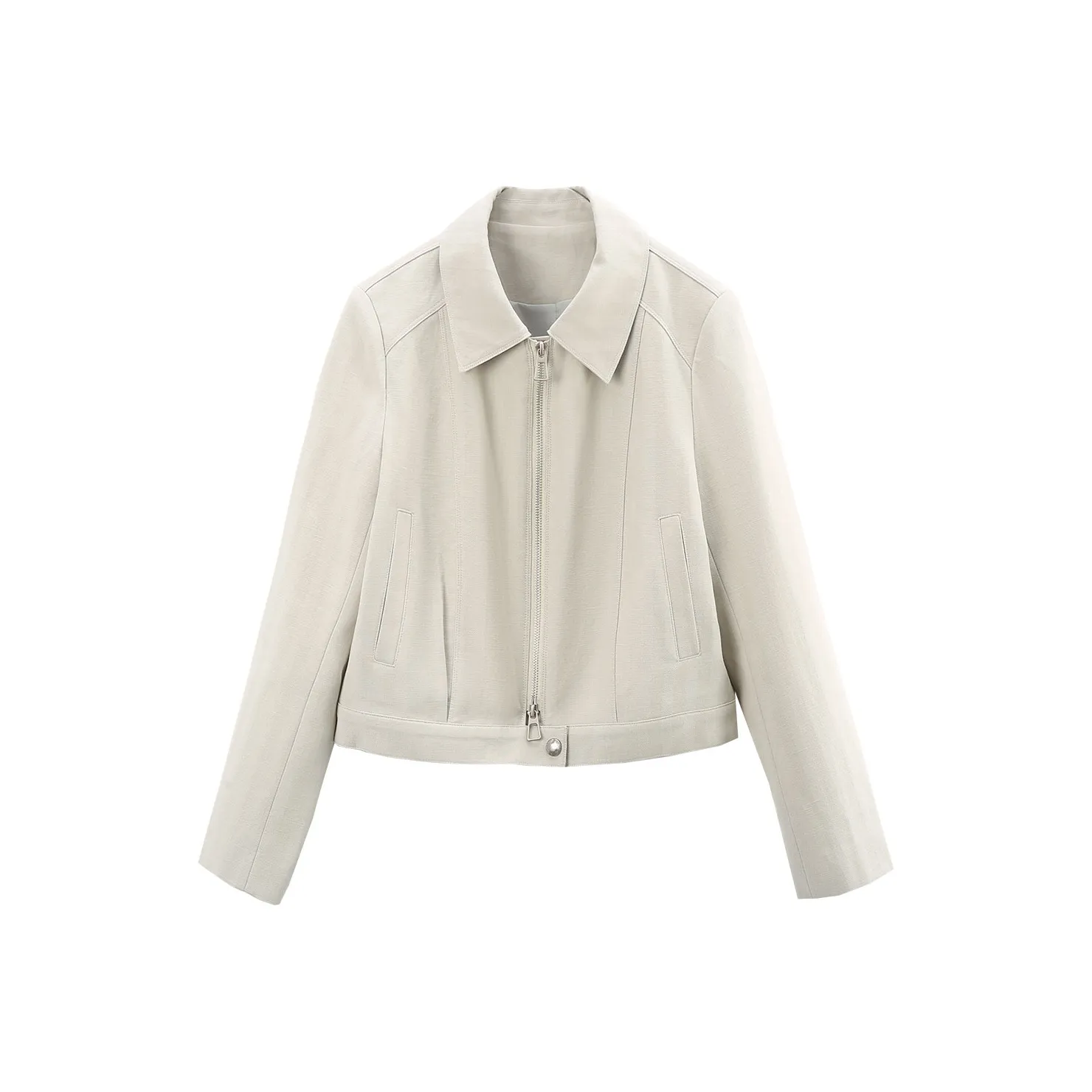 A paradise for awakening Укороченное пальто женское горохово-зеленый