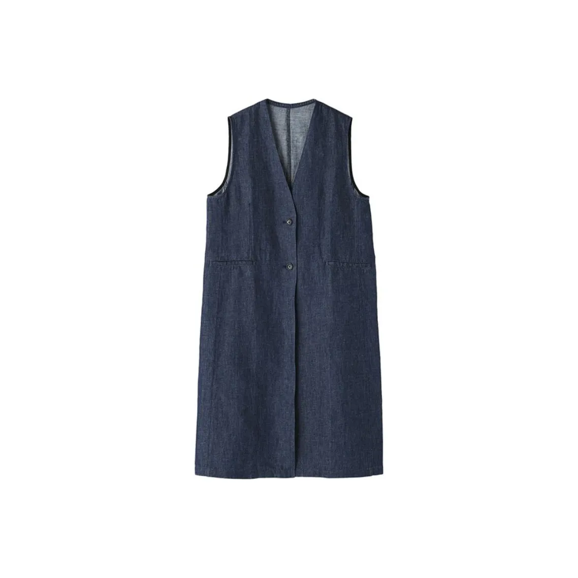 MUJI Vests Women's Navy Blue