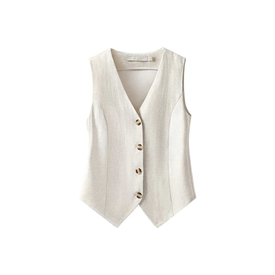 Cypress House Жилет Женский Бежевый