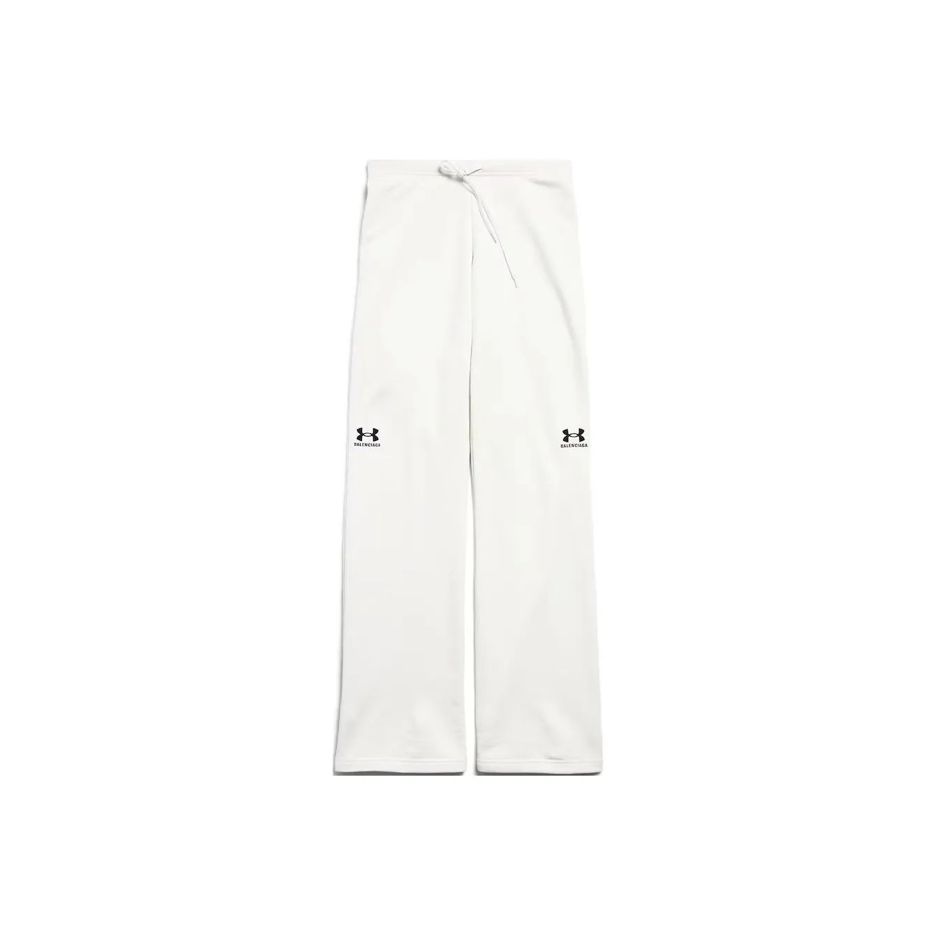 Balenciaga x Under Armour Flared Sweatpants In White/Black Casual Pants Women's White