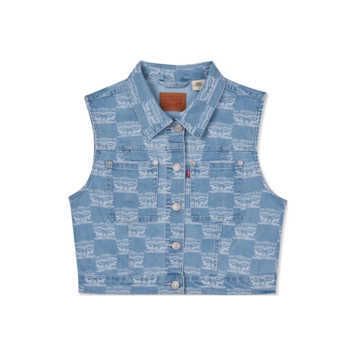 Levis Светло-синий Женские Жилеты