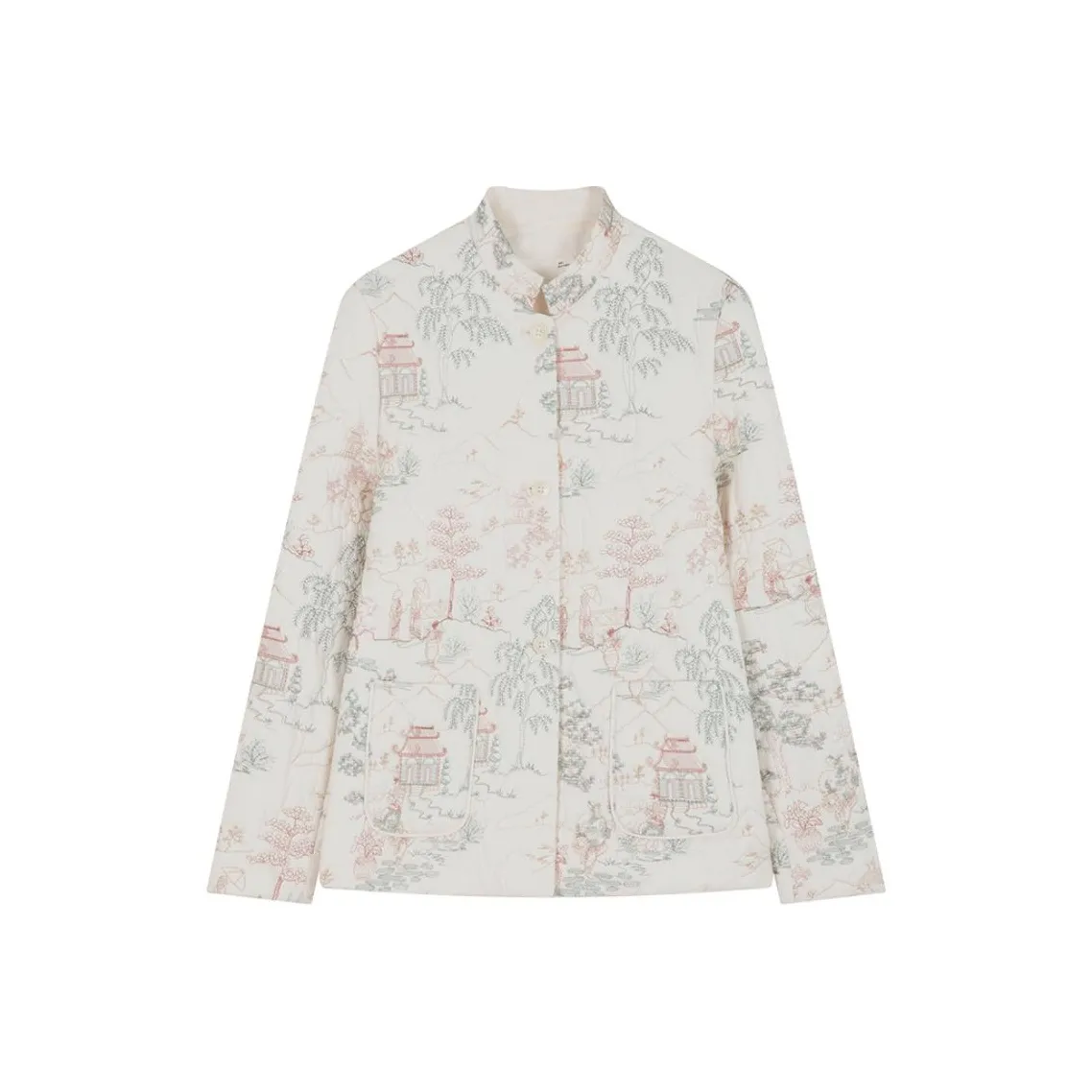 IHIMI Хлопковый пуховик женский элегантный белый