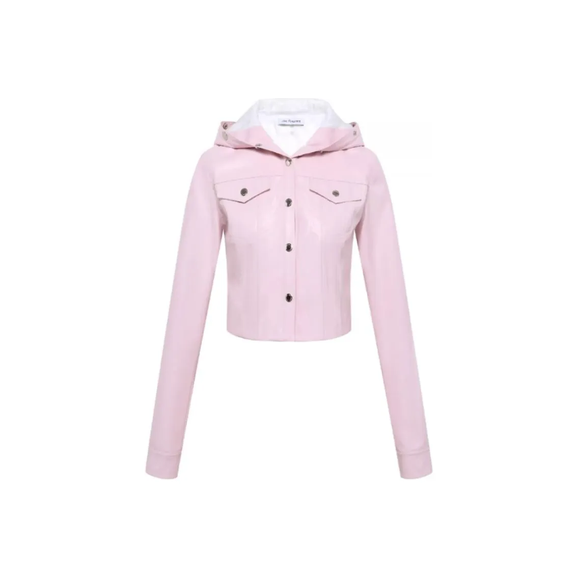 JAC FLEURANT Кожа Куртка Женская Розовая