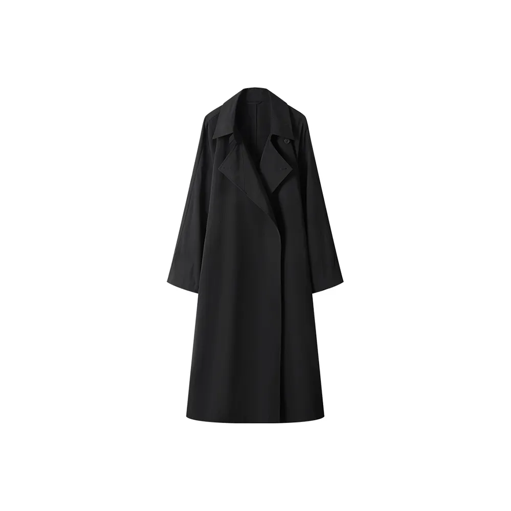 MOSIIMORII Тренчкот Женский Ночной Черный