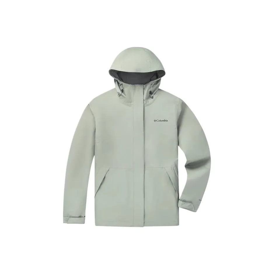 Columbia совместный бренд Поход Водонепроницаемый и Теплый Ветровка Женские Горохово-зеленый