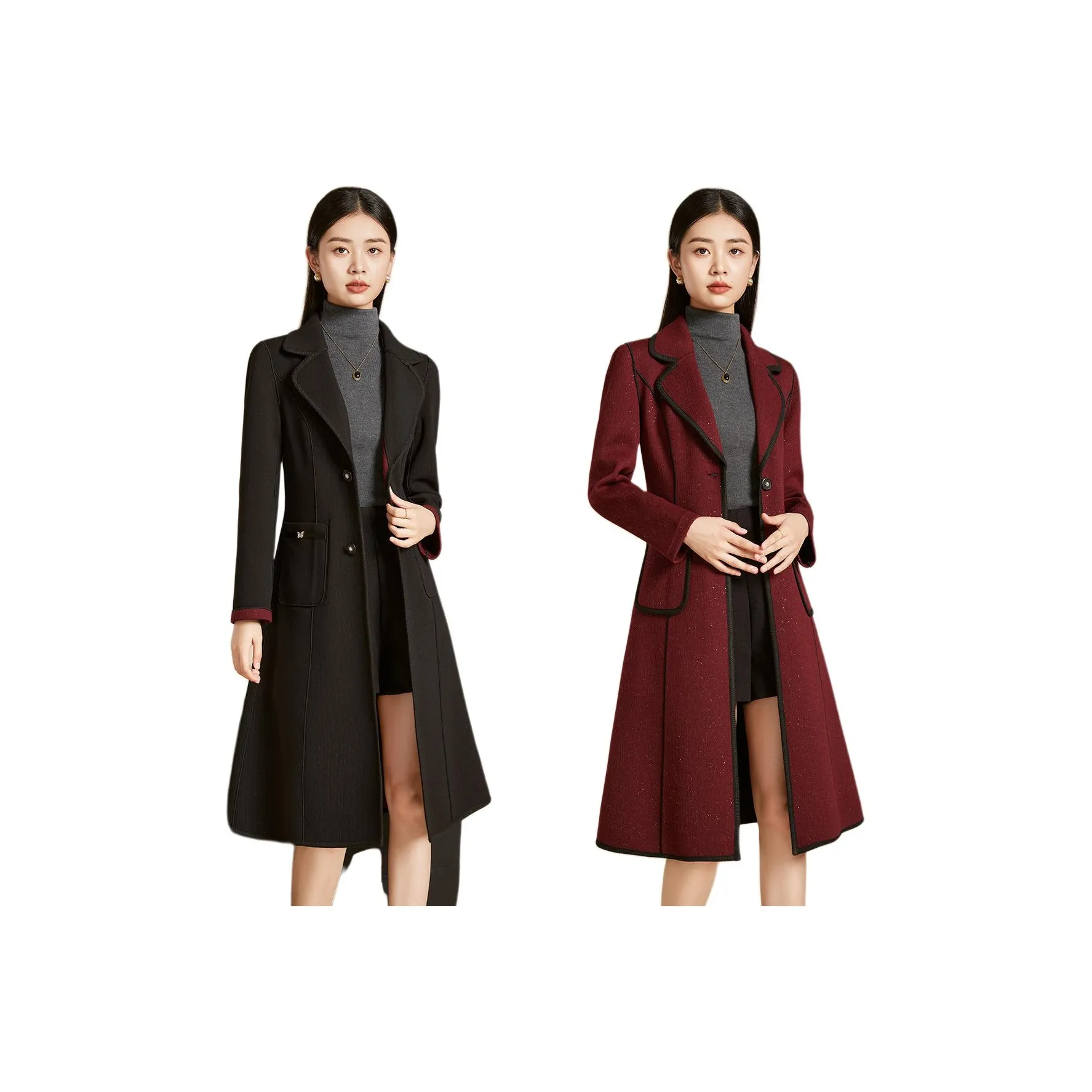 Mylan Spring, Fall, Winter Coat Slim Fit Women's Red Collection Brand, Stay Updated With Event Alerts