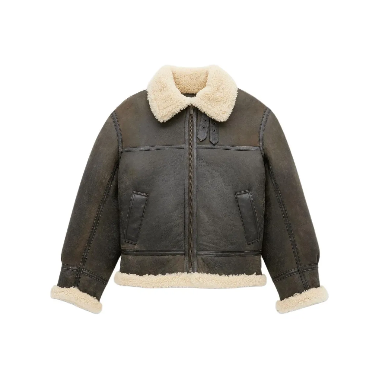 Warm shearling lining