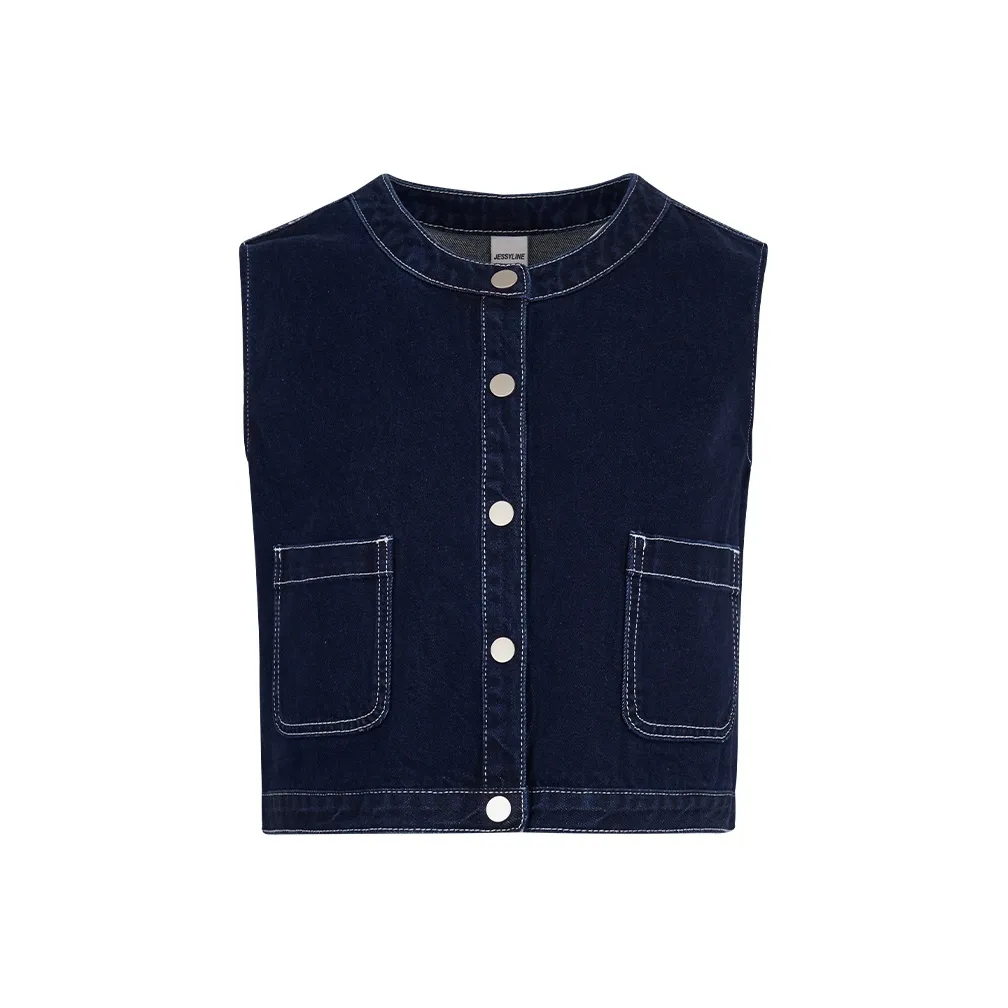 JESSYLINE Жилет Женский Джинсовый Синий