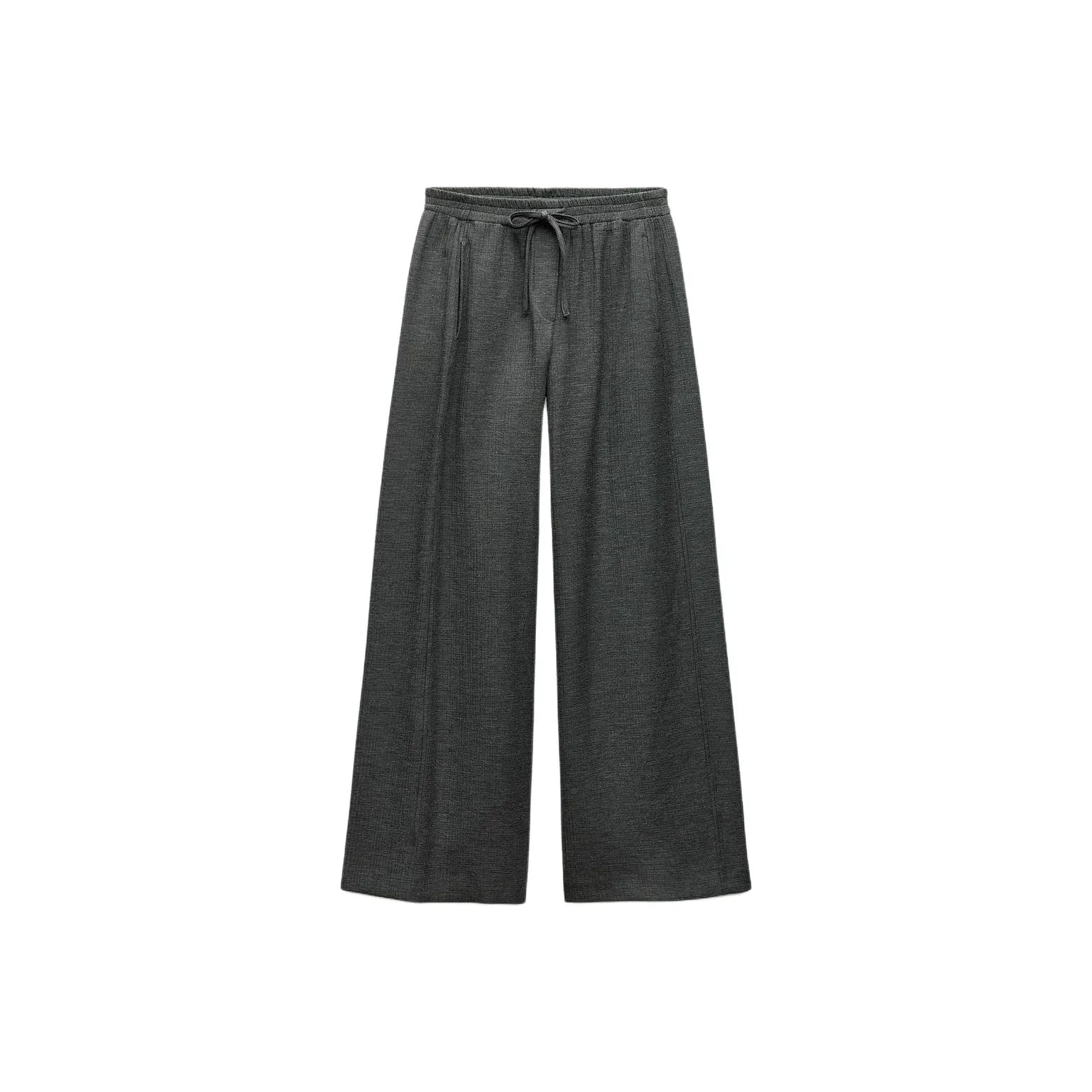 ZARA Повседневные брюки женские с зебровым принтом серые