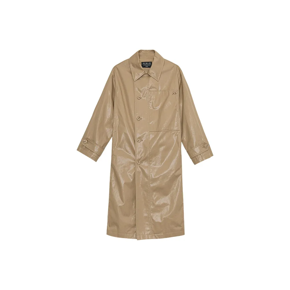 THE SEA LIFE Тренчкот Женский Чайный Коричневый
