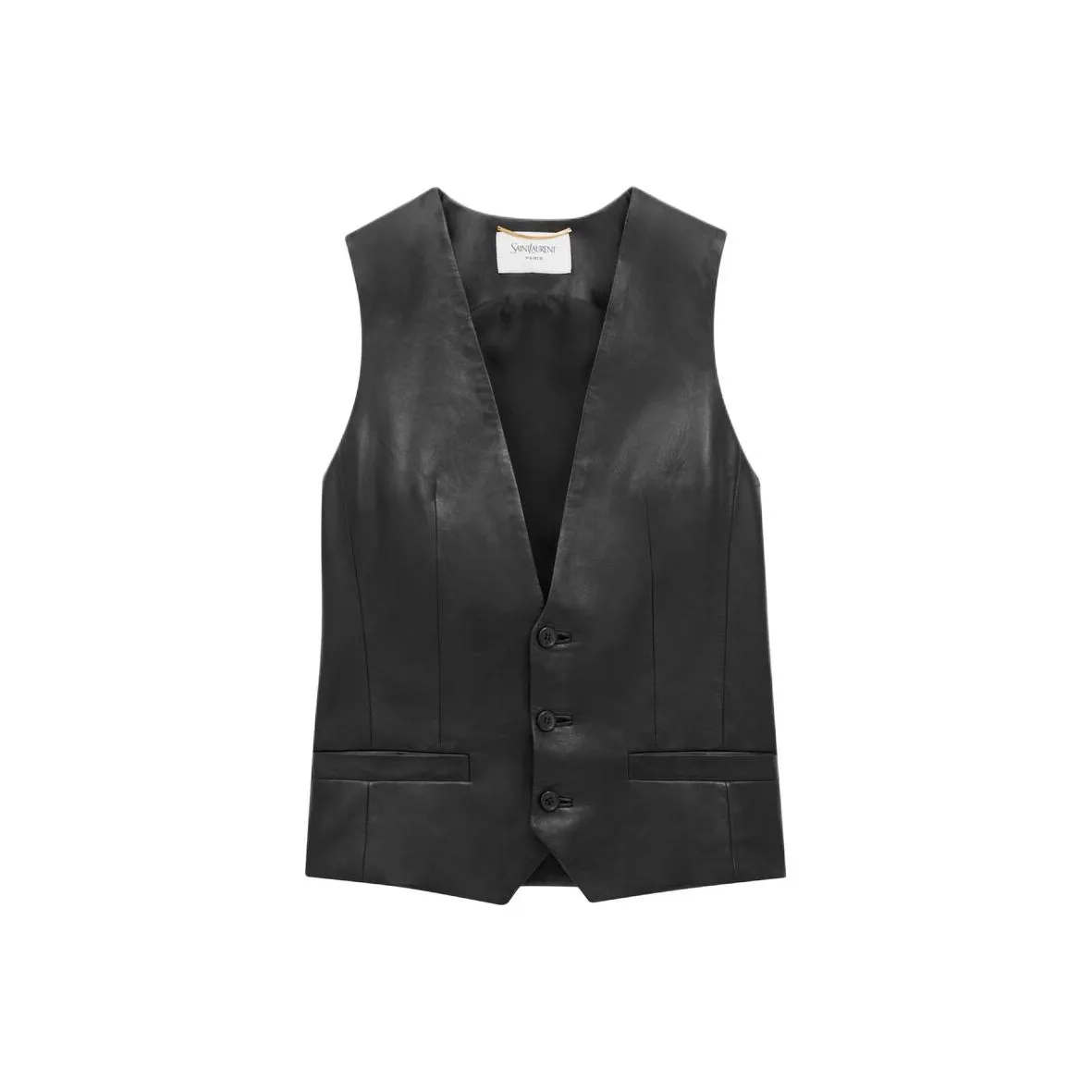 SAINT LAURENT Leather Waistcoat