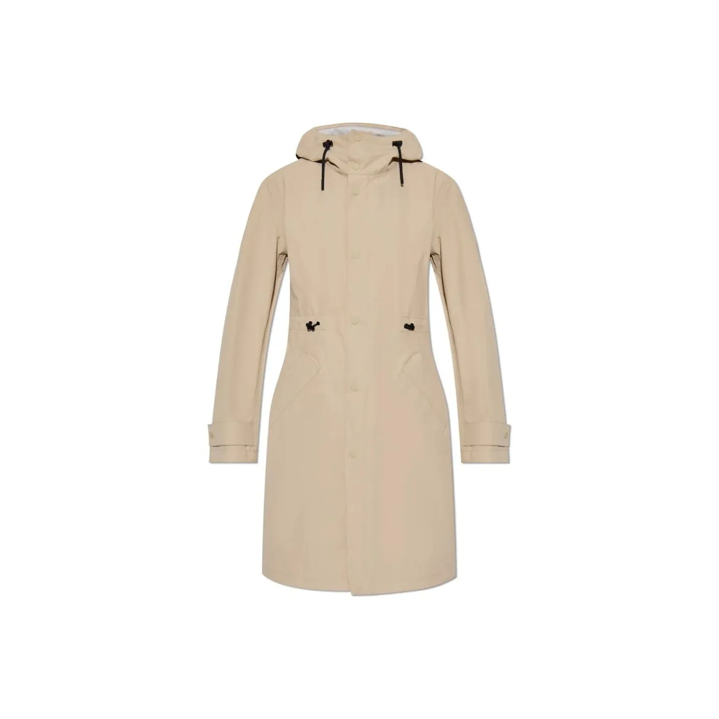 Burberry Drawstring Waist Hooded Trench Coat
