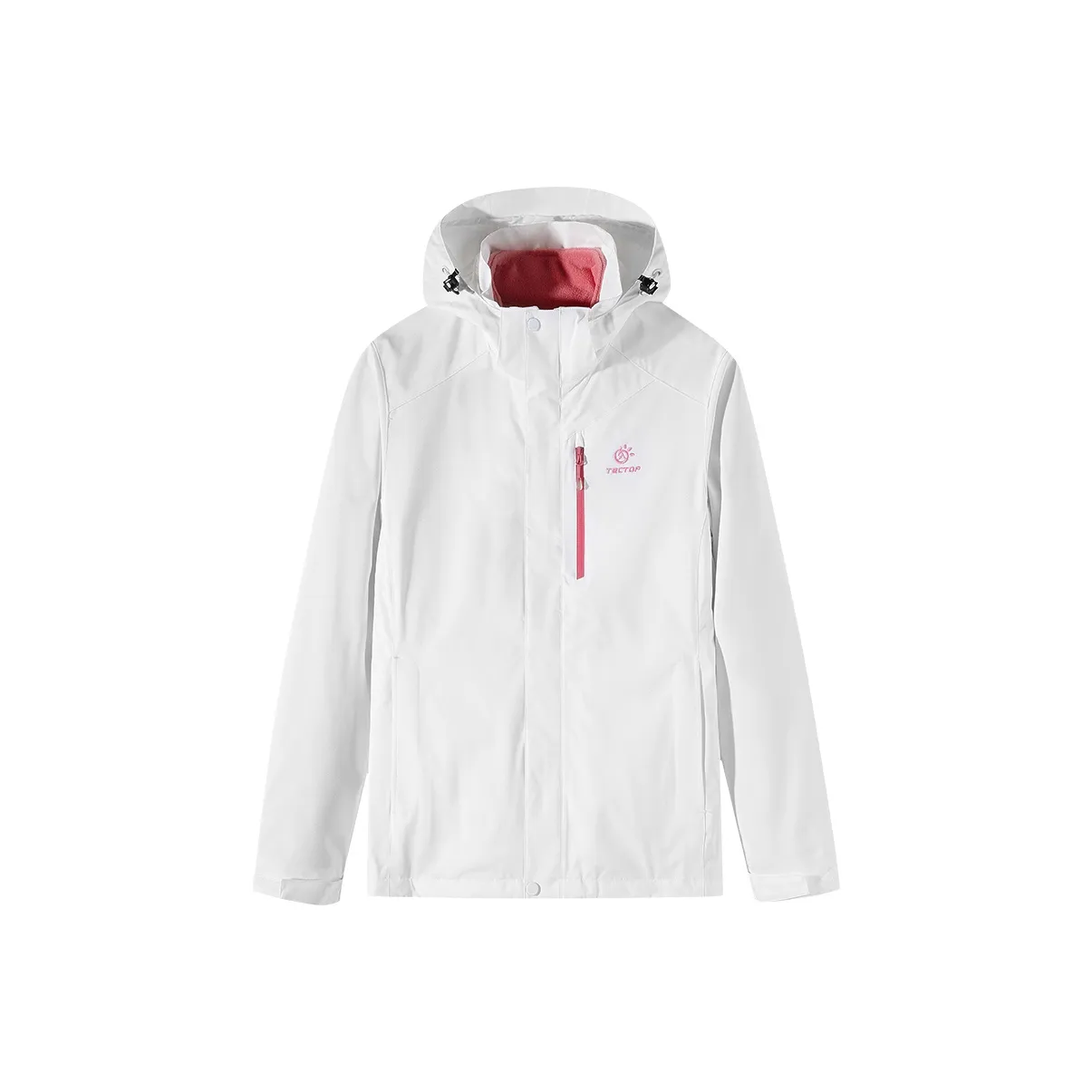 Tectop Ветрозащитная и водонепроницаемая ветровка для женщин чисто белый