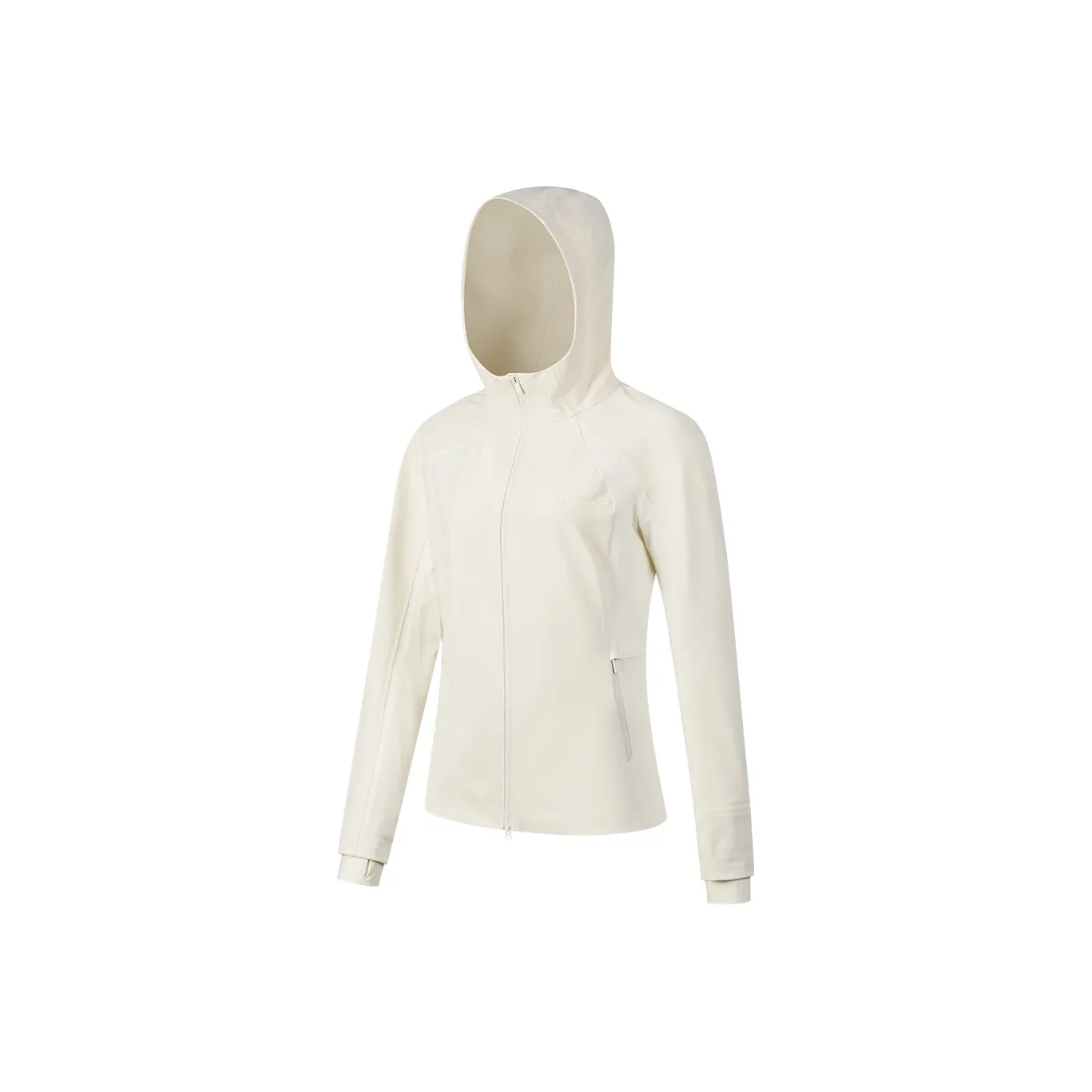 Saucony Breathable Lightweight Windbreaker Jacket Women's Oat White