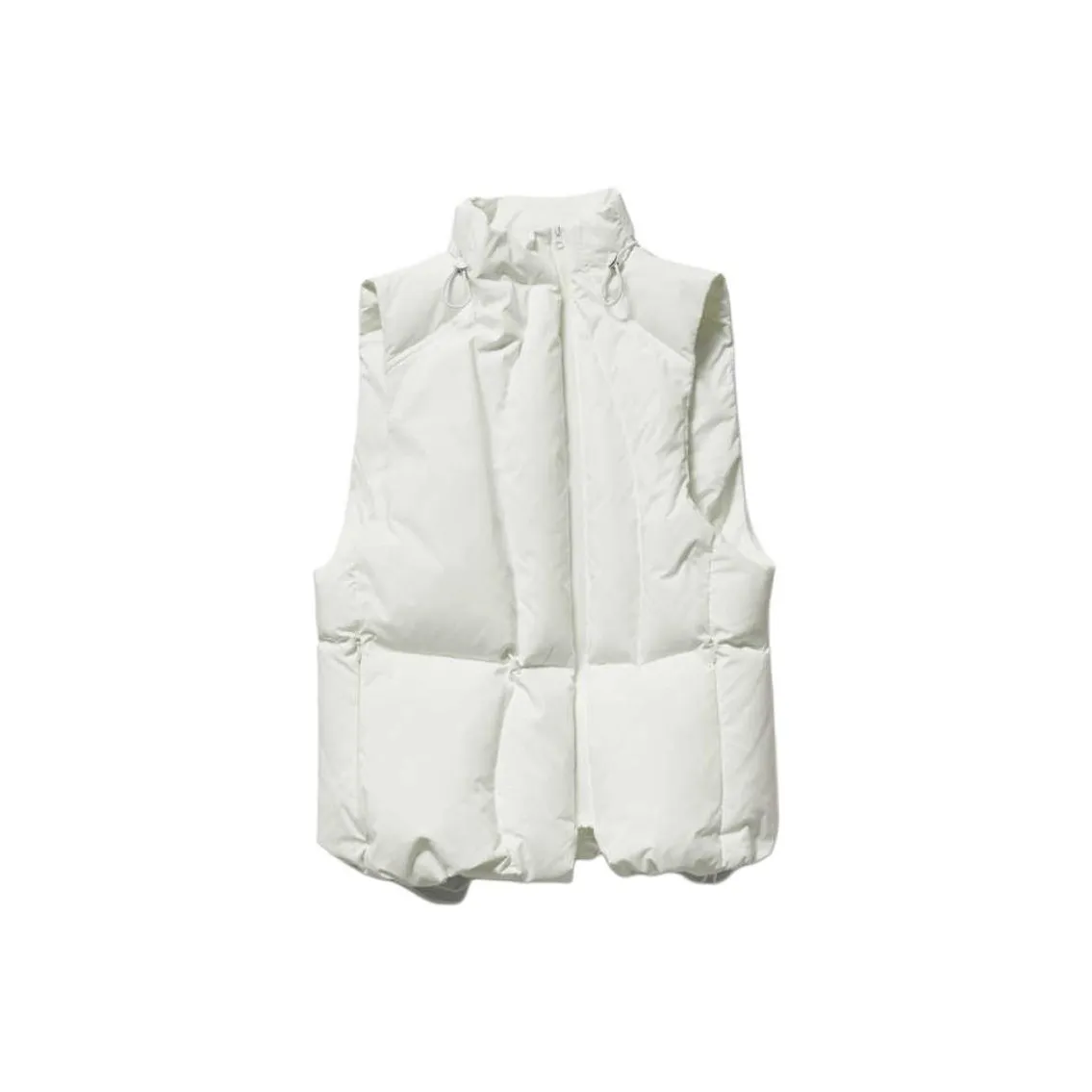 UPON PRO Нерегулярный изогнутый белый гусиный пух водолазка пуховый жилет женский