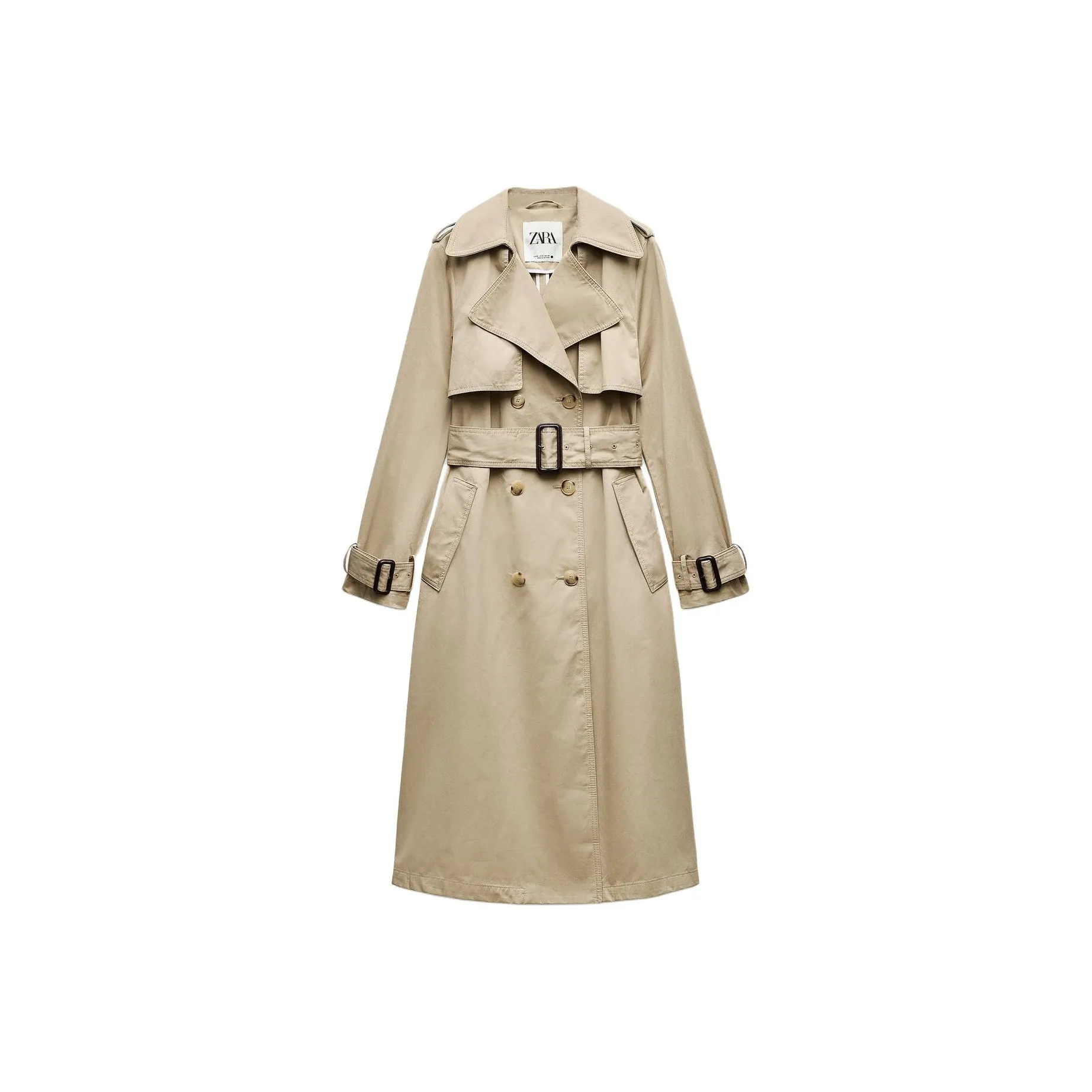 ZARA ZW Series Trench Coat Women's Brown