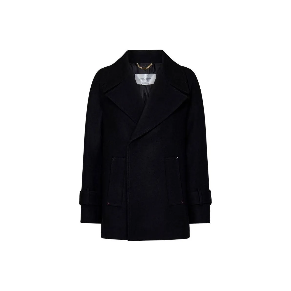 Victoria Beckham Wool Double Breasted Coat