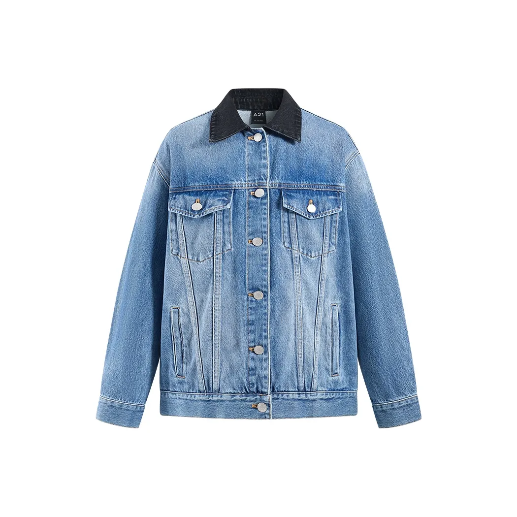 A21 Светло-синий Женские Джинсовые Куртки