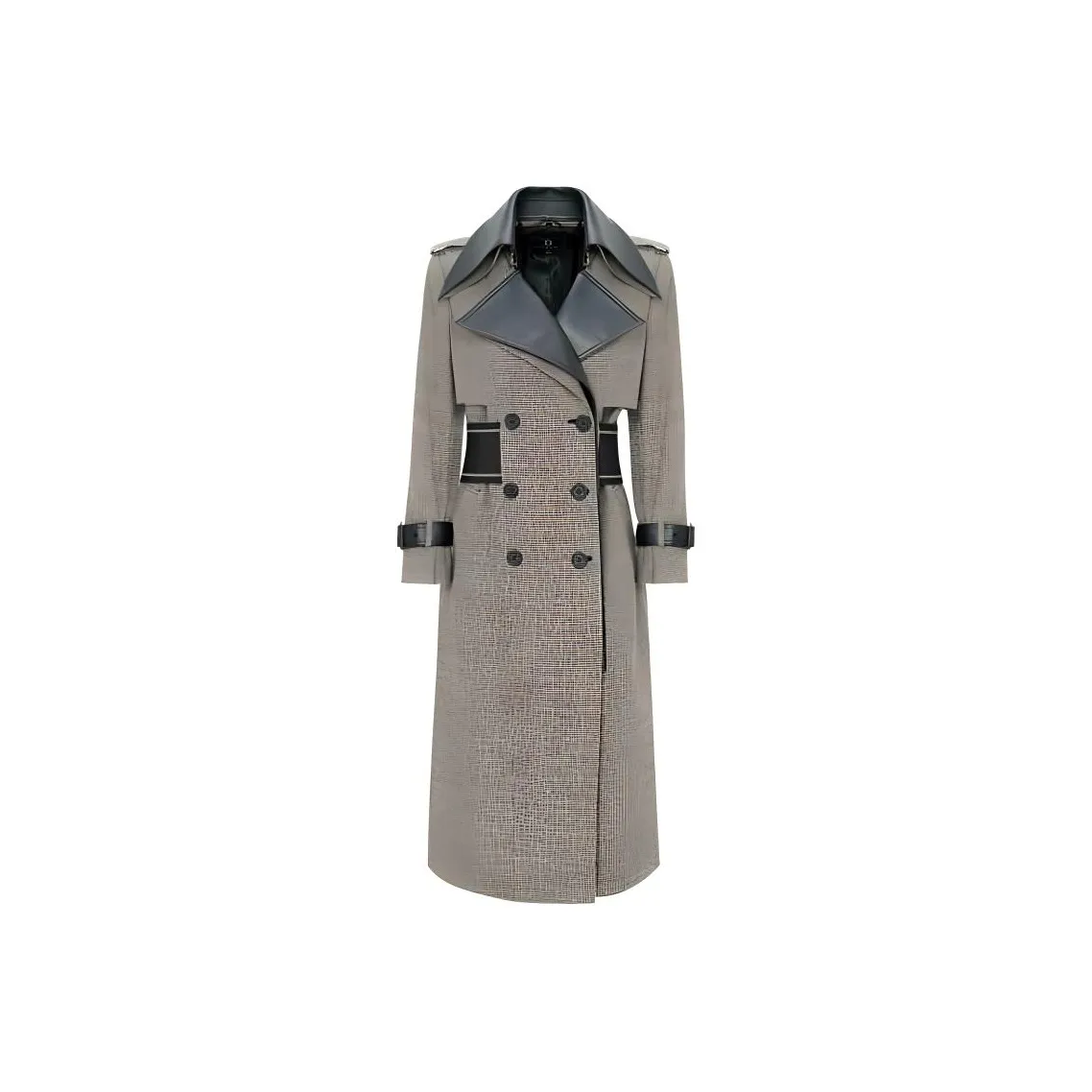 IDPAN Trench Coat Women's Black Beige