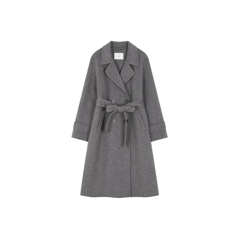 Mo Han Yi Mei Пальто Женское Классическое Серое