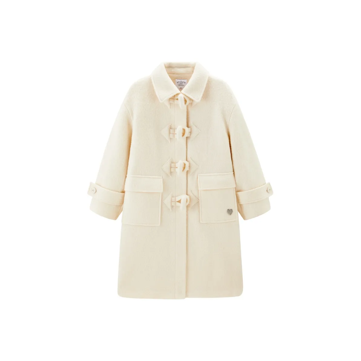 LEDIN Пальто Женское Кокосовое Молоко Белое