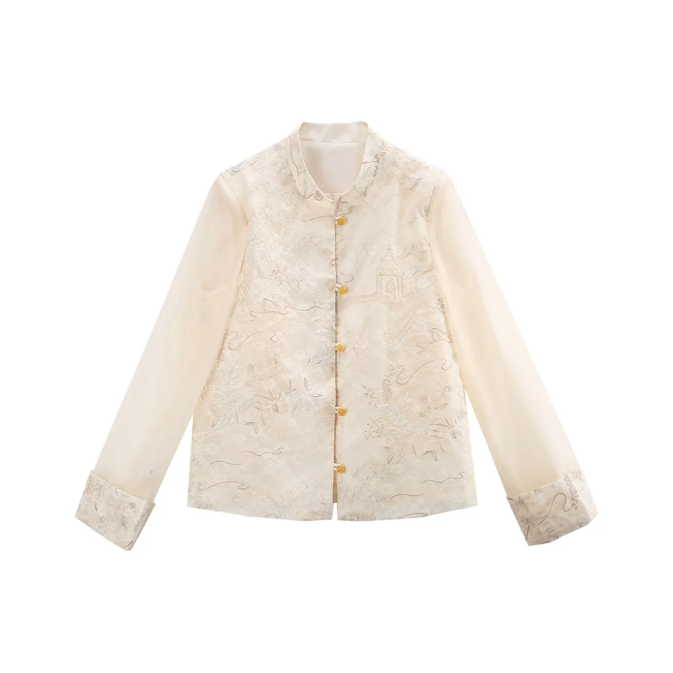 A paradise for awakening Укороченная куртка женские абрикосовый цвет