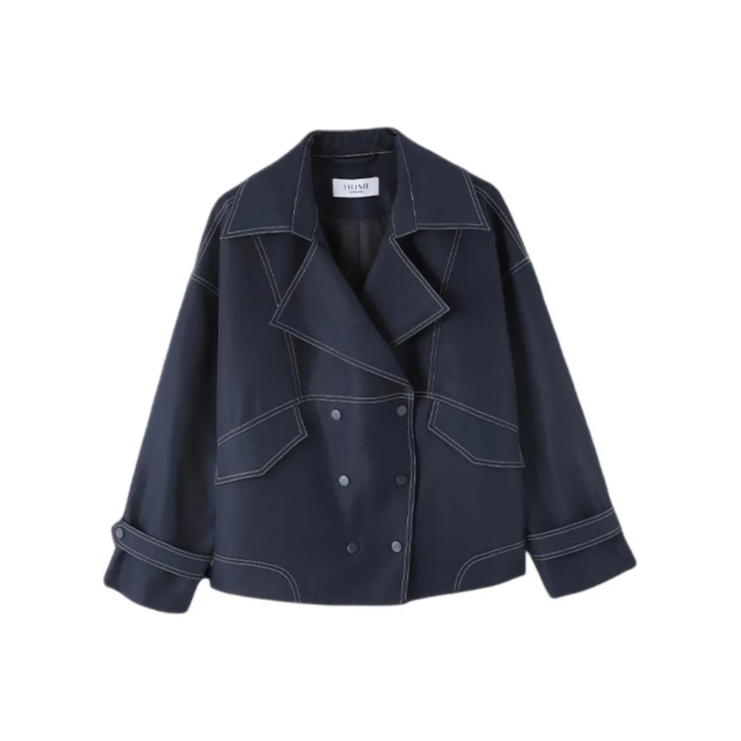 IHIMI Тренчкот Женский Темно-Синий