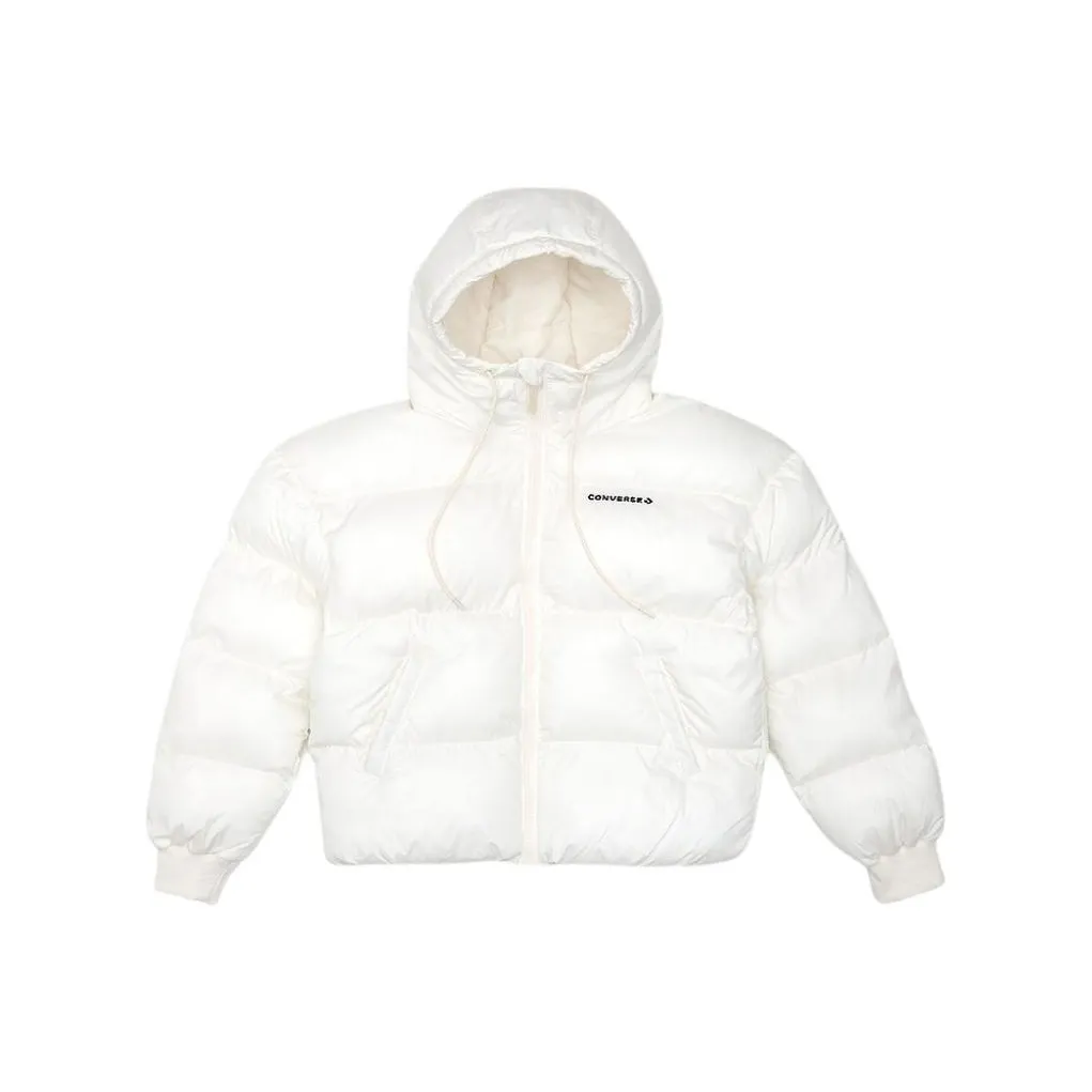 Конверс Хлопковый пуховик Женский Белый