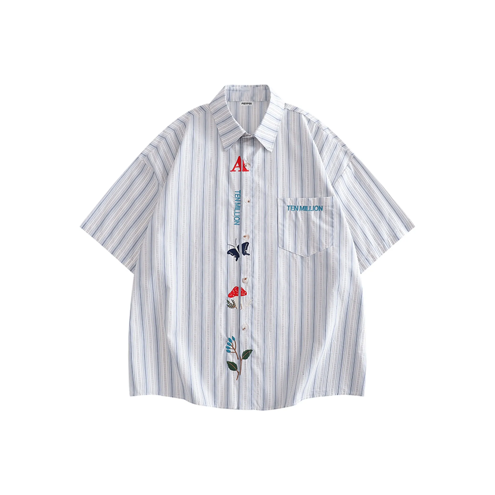 PISYPOX Белая унисекс рубашка