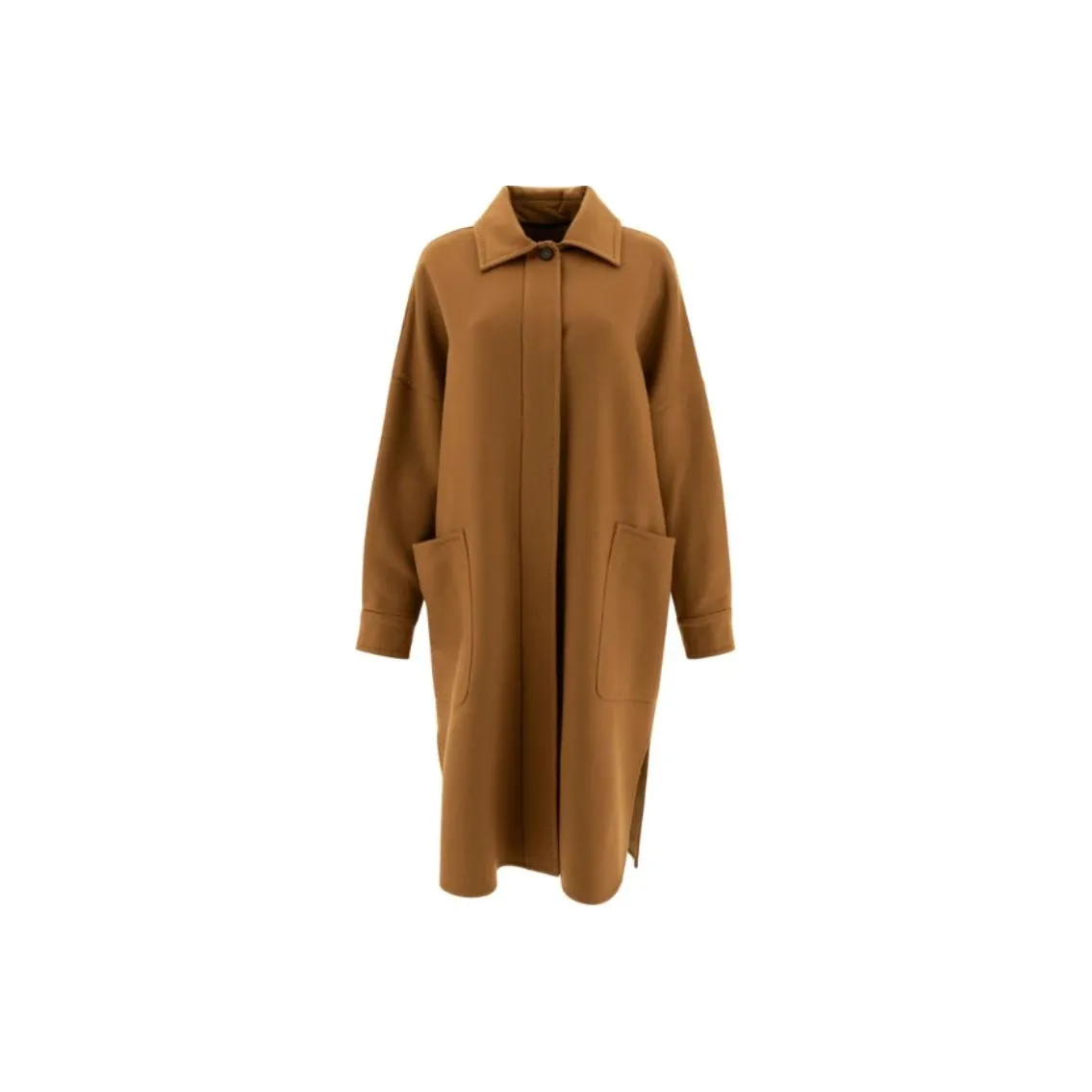 Max Mara Atelier Baruffa Button Detailed Oversized Coat