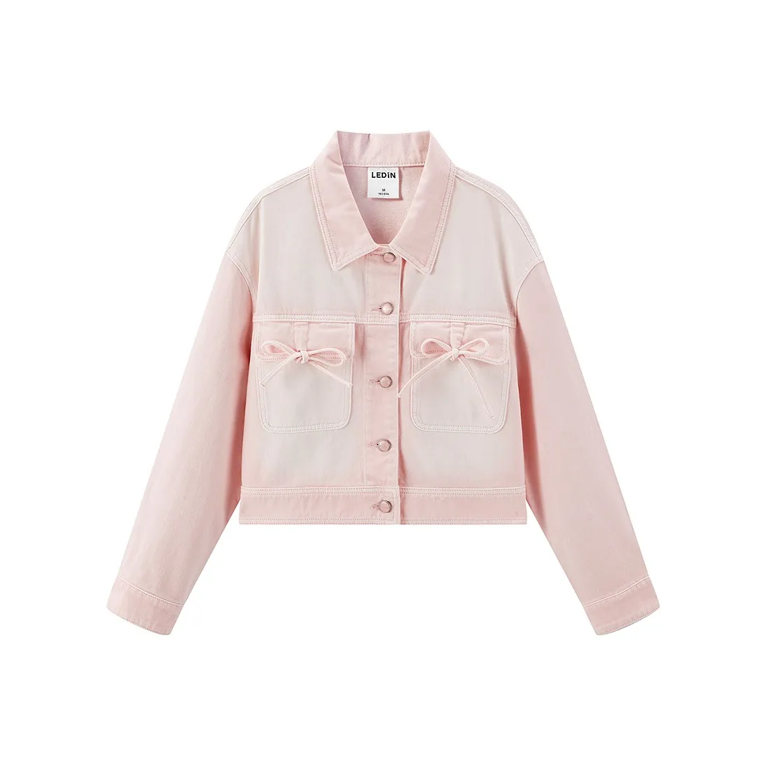 LEDIN Denim Jacket Women's Carinia Pink