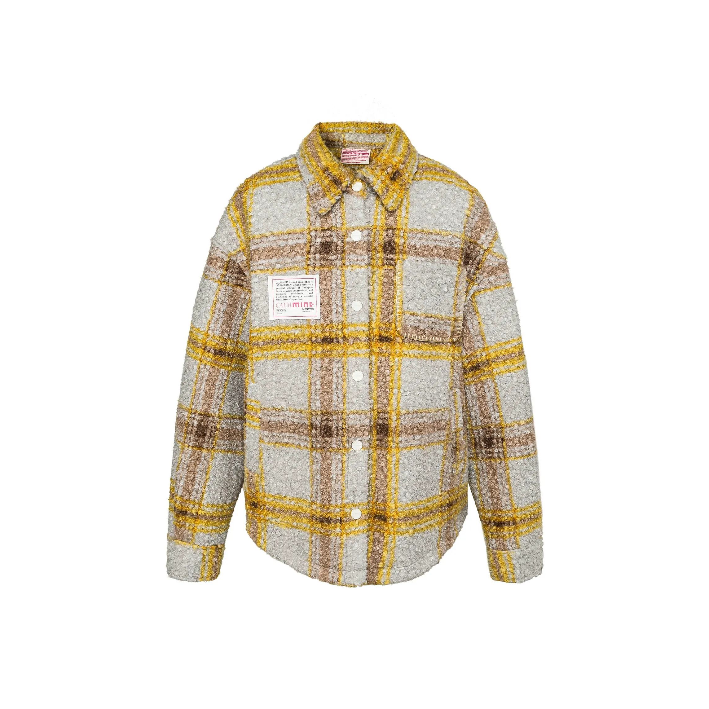 CALMMIND Вельвет Feel Пальто Унисекс Желтый