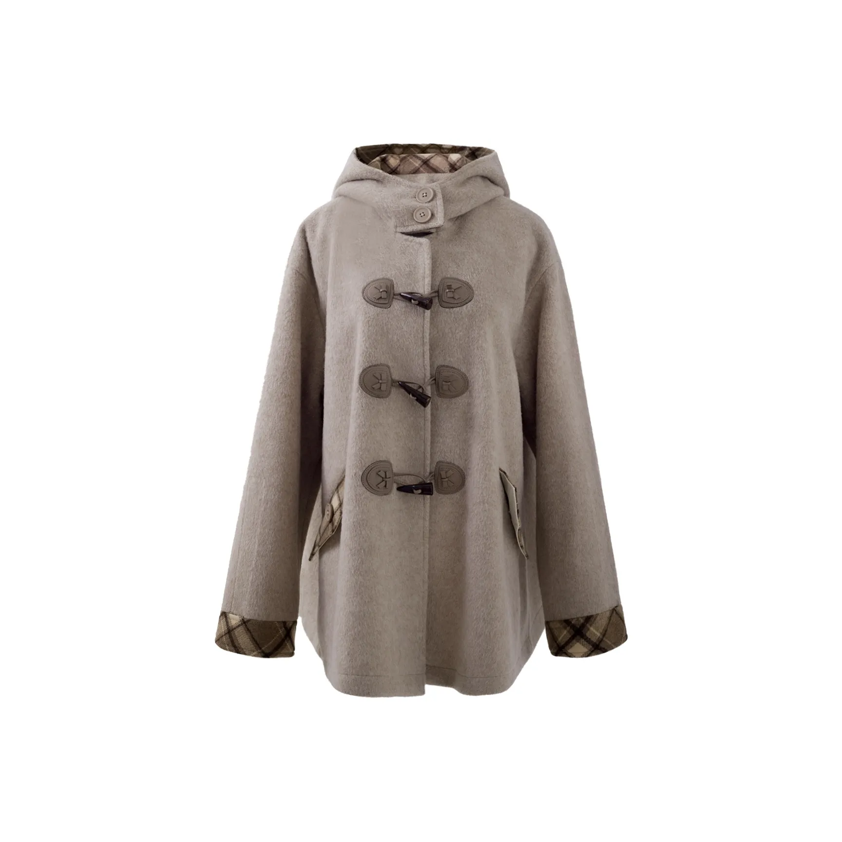 Blovelan Куртка Женская Серый Чай Коричневый