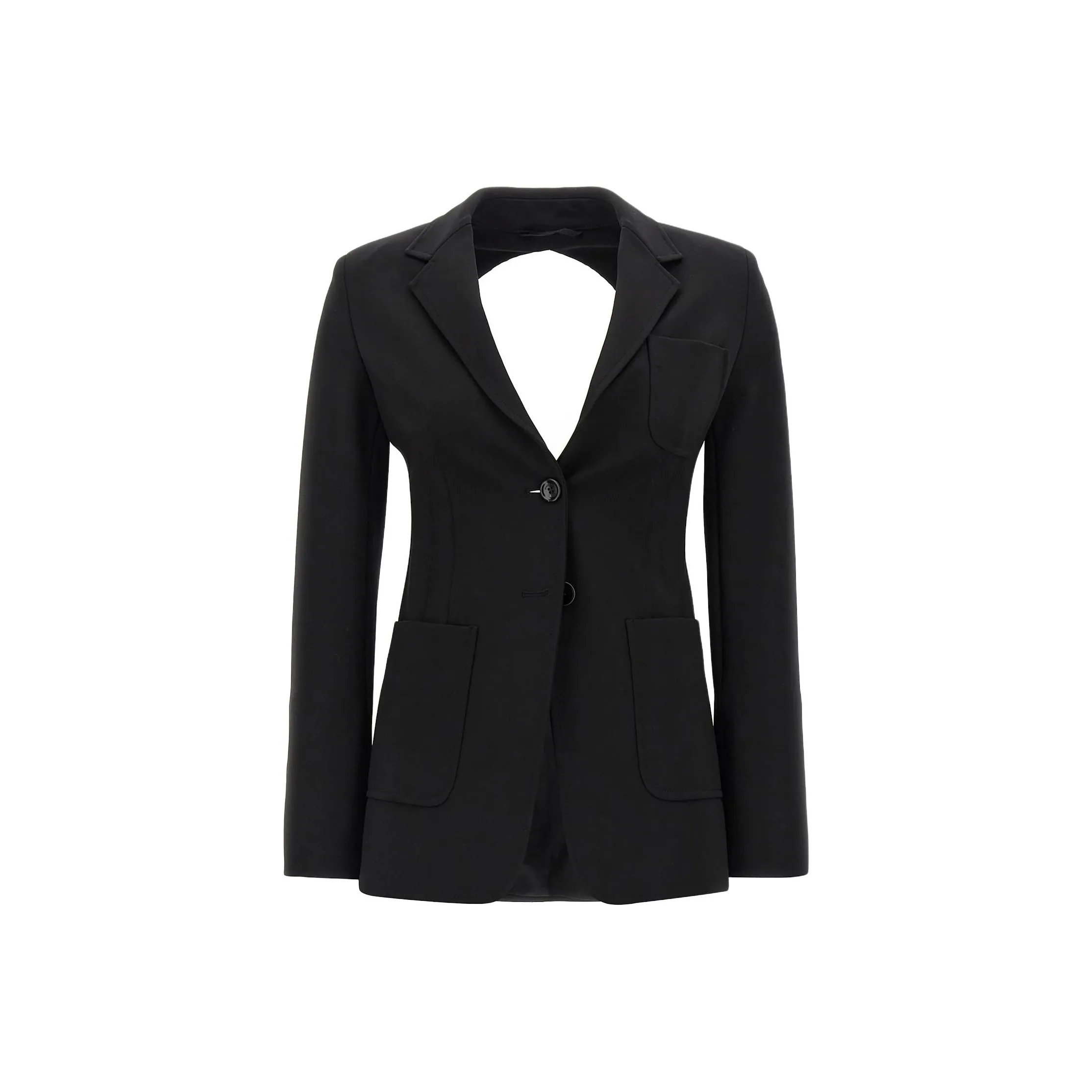 Max Mara Single Breasted Open Back Jacket