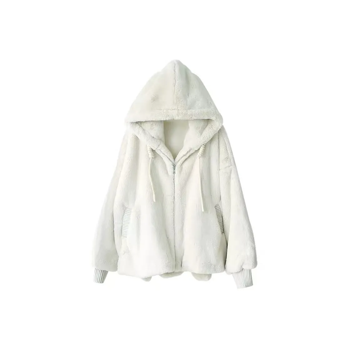 KKX Бархат Feel Куртка Женская Белая