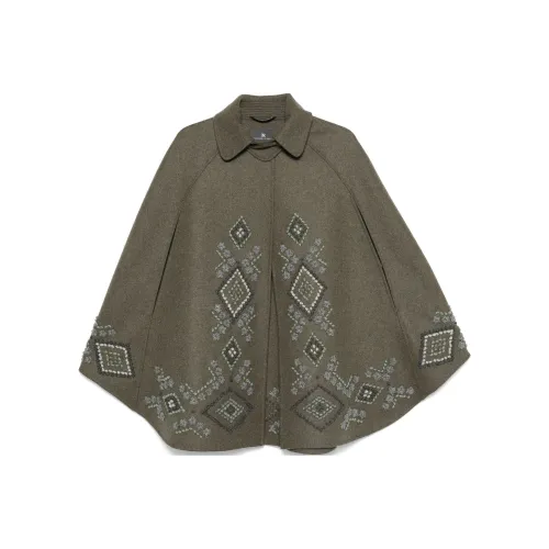 ERMANNO SCERVINO Оливково-зеленый Женские Плащи