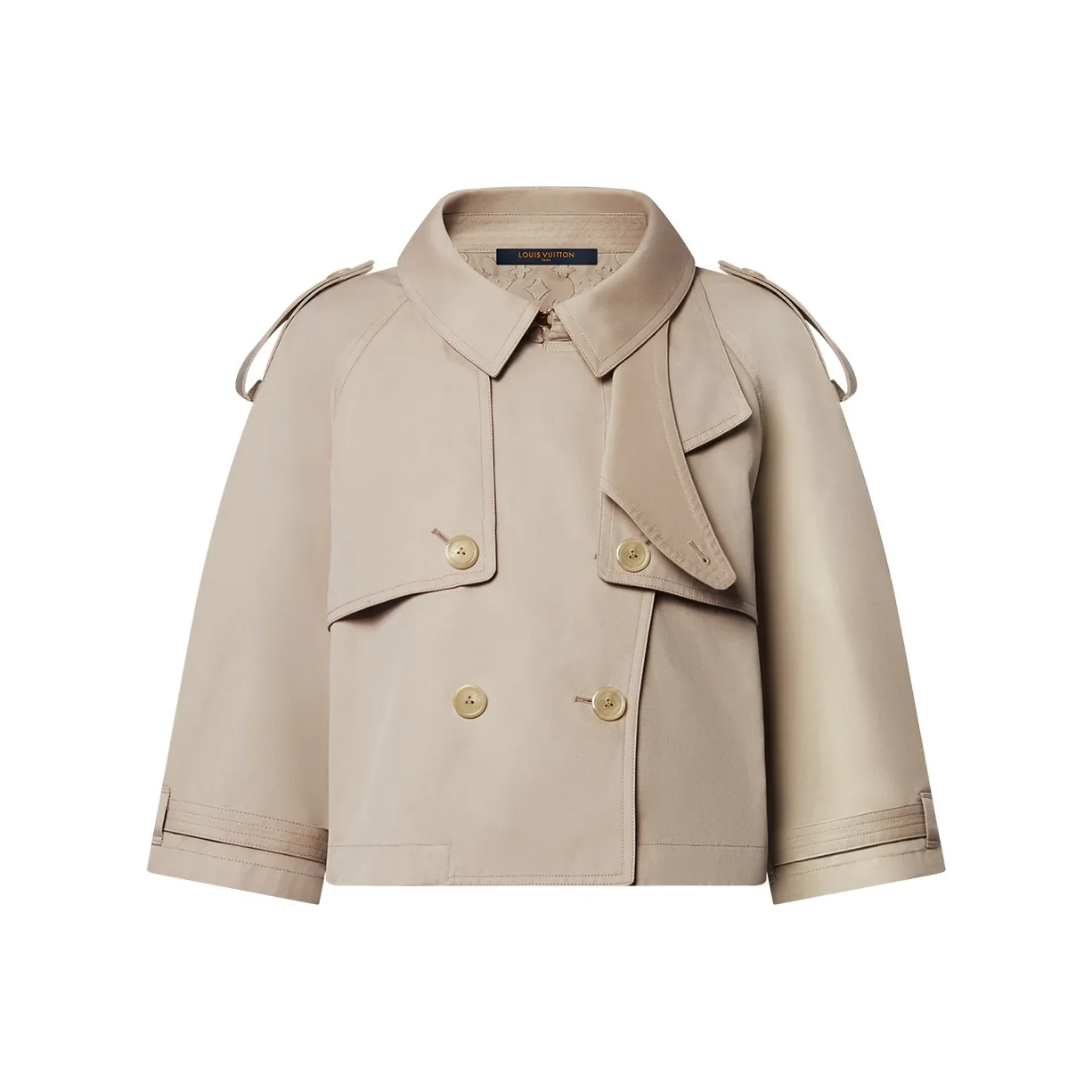 Lv Cropped Trench Jacket