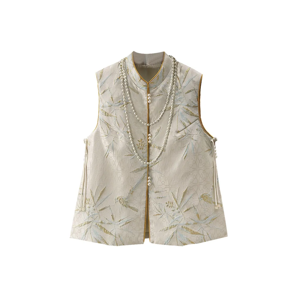 Cypress House Жилет Женский Бежевый