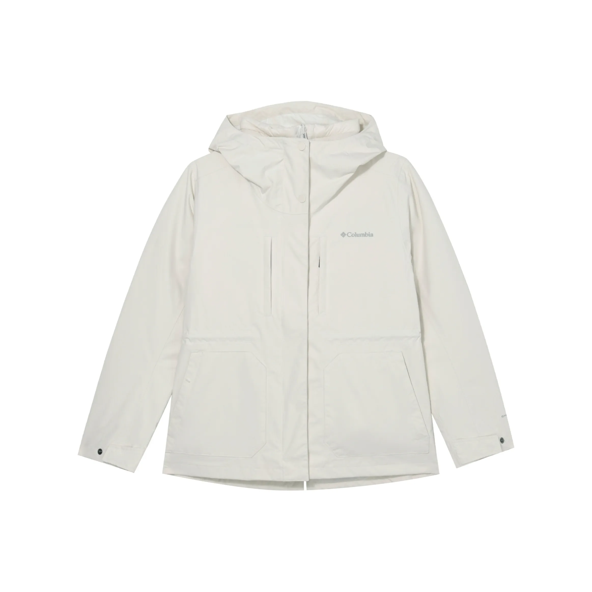 Columbia Omni Heat Waterproof Thermal Heat Reflective Windbreaker Jacket Women's Ecru