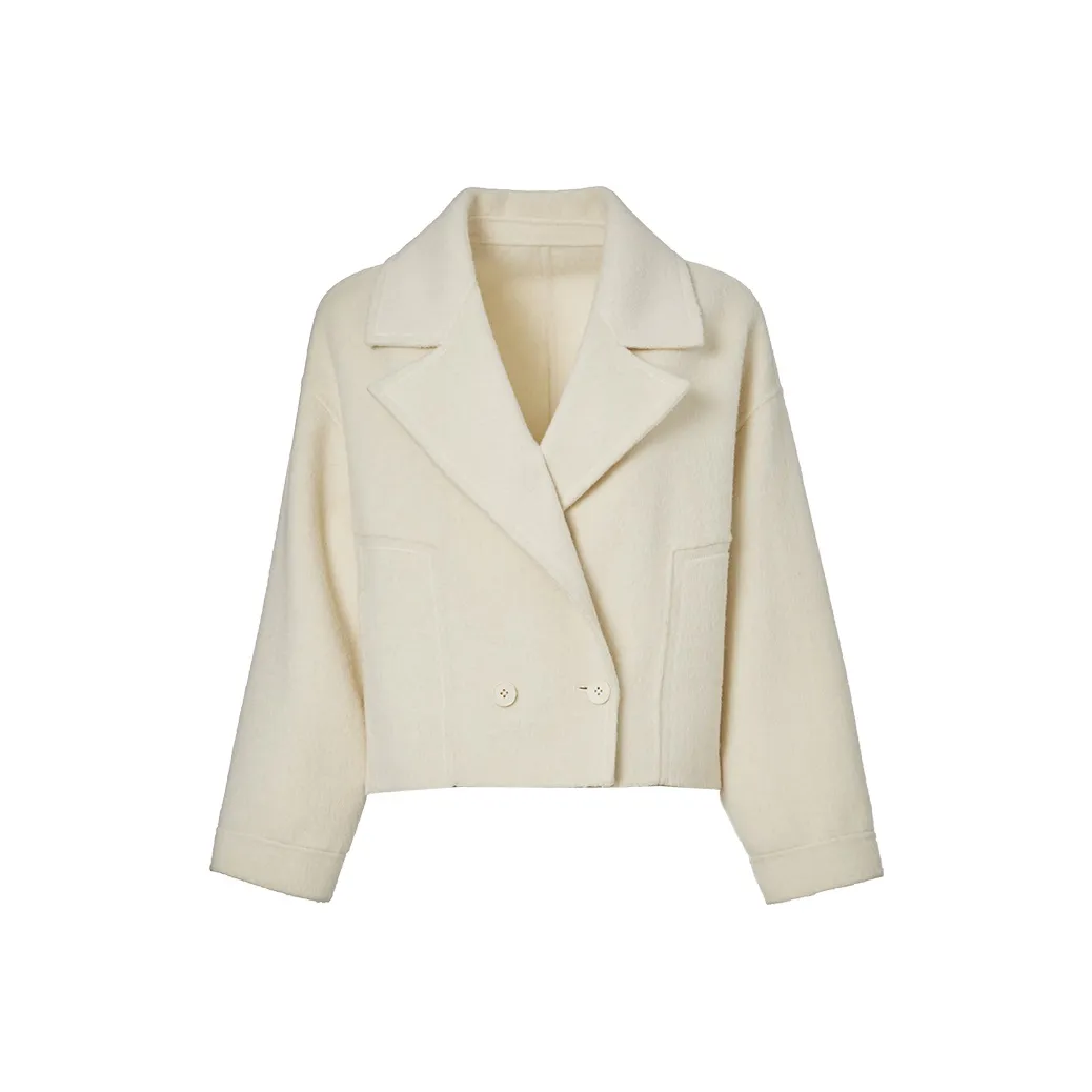 Mambe Coats Women's Cream Beige
