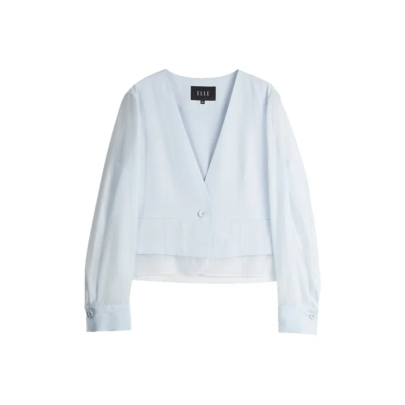 ELLE Бизнес-костюм женский светло-синий